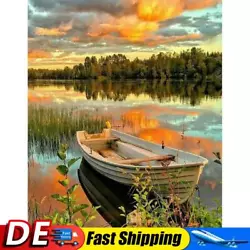 Buy Painting By Numbers DIY Boat Grove Canvas Oil Art Picture Kit Home Wall Decor I • 7.64£