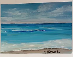 Buy ACEO Original Painting  Before Dawn  Ocean Clouds Beach OBX • 8.27£