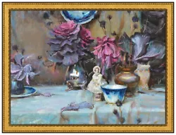 Buy Daniel F Gerhartz Large Original Oil On Canvas Painting Signed Still Life Dan • 10,469.74£