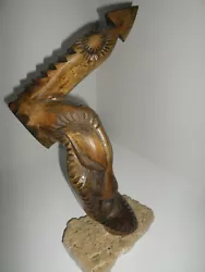 Buy Balogh Laszlo. Hand Carved Wooden Sculpture. Signed & Dated. Artist's Original. • 50£