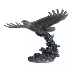 Buy Flying Eagle Catching The Fish Handpainted Statue Sculpture Home Decor • 162£