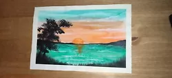 Buy Original Acrylic PaintingSunset Paper • 0.50£