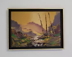 Buy George Deakins Original Signed Painting Mountain Scene 1980 • 40£