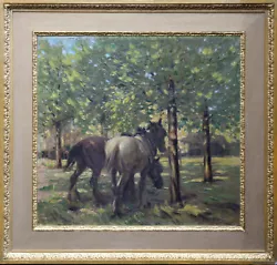 Buy Arthur Spooner British Post Impressionist Art 1935 Landscape Oil Painting Horses • 6,800£