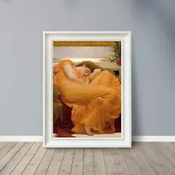 Buy Flaming June By Frederic Leighton - Poster Print - Famous Painting Reproduction • 1.99£