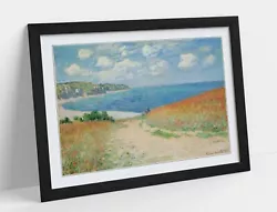 Buy Claude Monet, Path In The Wheatfields Pourville -art Framed Poster Picture Print • 14.99£