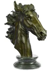 Buy Decor Aesthetic Art Artistic Sculpture Bronze Horse Head Bust Statue Figure Deco • 1,184.09£