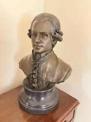Buy MILO Bronze Mozart Bust Classical Music Vintage Sculpture Handcrafted Cast Bronz • 197.50£