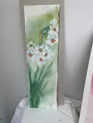 Buy Original Belgian Watercolor Painting Flowers Daffodils 20” X 7 ½” Hachel Artwork • 120.71£