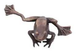 Buy Butler & Peach Detailed Small Solid Hot Cast Bronze Frog • 32.50£