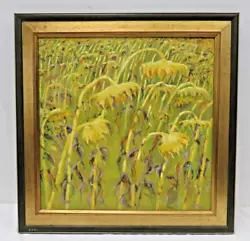 Buy Large Original Signed Oil Painting Julie Wray Sunflower Garden Impressionist Art • 95£