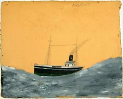 Buy Ship Amid Tall Waves : Alfred Wallis : 1928 : Art Print Primitivism • 64.52£