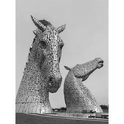 Buy Kelpies Horse Sculptures Falkirk Scotland Large Canvas Wall Art Print • 19.99£