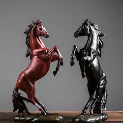 Buy Horses Figurine Sculpture Home Office Tabletop Bar Counter Ornaments Decor • 21.78£