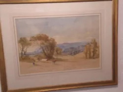 Buy ANTIQUE WATERCOLOUR PAINTING Holy Land? Or Rome? Unsigned • 50£