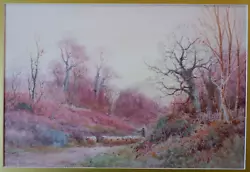 Buy Henry Stannard RBA (1844-1920) Antique Watercolour. Shepherd/Landscape. • 175£