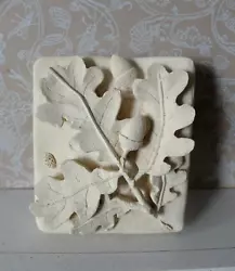 Buy Small Limestone Sculpture Of Oak Leaf By Colin Wyburn • 56£