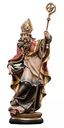 Buy New Hand Carved Wood Bishop Patron Saint Pope Gregory The Great Statue Sculpture • 236.02£