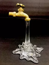 Buy Vintage 1990s Glass Water Running Faucet By Gary Guydosh Pop Art Sculpture • 165.36£