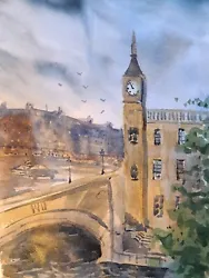 Buy Stockbridge Edinburgh Watercolour Painting - By Daniel Nichols • 25£