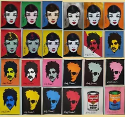 Buy 162 Lot Andy Warhol Hand Signed Watercolor On Paper [a4 Size]. American Pop Art • 1,581.22£
