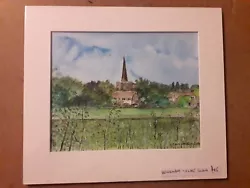 Buy   WINGHAM, KENT   Original Watercolour By Clare Swain. 2020 - Local Artist • 45£