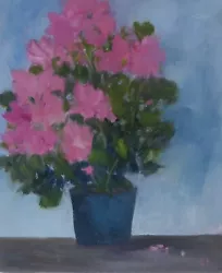 Buy Original Oil Painting Flowers 12 Ins X 10 Ins UK Artist CHRISTINE INGRAM • 25£