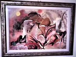 Buy Paul Travis Watercolor On Paper - Woman  And Bull • 15,356.14£