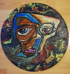 Buy Contemporary Art Modern Art Abstract Art - Painting On Round Canvas - D: 50cm  • 170.75£