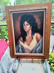 Buy Original Oil Portrait Female On Canvas Panel 36  X 28  Signed Contemporary • 107.48£