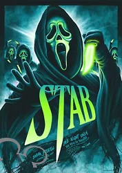 Buy Scream Stab Art Print A4, Poster, Picture, Nursery, Bedroom, Gift, Halloween • 4£