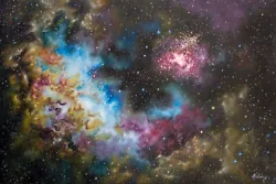 Buy Original Space-scape Oil Painting, Stars, Nebula, Signed, 30x20 • 600£