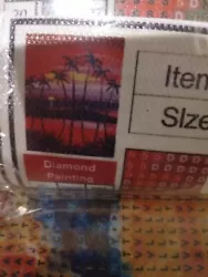 Buy Diamond Painting Kit Sunset Beach Coconut Trees • 9.44£