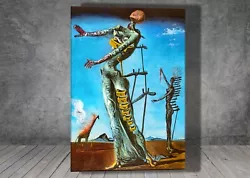 Buy Salvador Dali The Burning Giraffe CANVAS  PAINTING ART PRINT POSTER 1573 • 7.15£