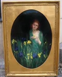 Buy Water Nymph With Butterfly And Yellow Iris. Ca 1870. British School. Must See! • 2,289.14£