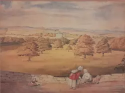 Buy Early English School Welsh School Watercolour Sunday Walk By The Big House 1810 • 99£