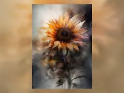 Buy Sunflower Watercolor Painting - Vibrant Floral Artwork, 5 X7  Print On Matte • 4.99£