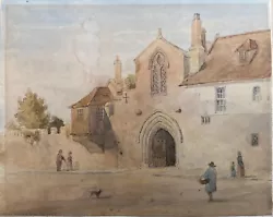 Buy Salisbury Fine Early 19th Century Watercolour Drawing Of St. Ann's Gate • 145£