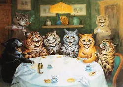 Buy After Dinner : Louis Wain : Archival Quality Art Print • 54.76£