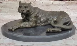 Buy Milo`s Bronze Jaguar Figurine - Classic Artwork For Dorm Or Man Cave • 115.75£