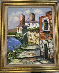 Buy Vintage Oil Painting, Impressionist - Framed And Signed Derbi 19x 16” • 126.07£