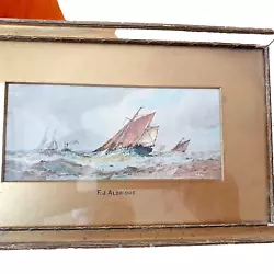 Buy F J Aldridge Maritime Watercolour • 55£