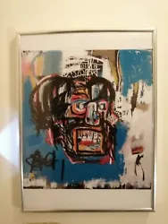 Buy VINTAGE Untitled Acrylic Jean-Michel Basquiat Framed A3 Canvas Fine Art 1983 • 17£