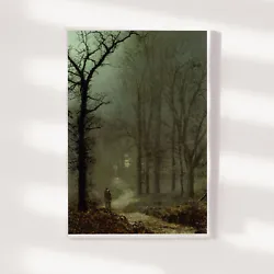 Buy John Atkinson Grimshaw - Lovers In A Wood (1873) Photo Poster Painting Art Print • 49.50£