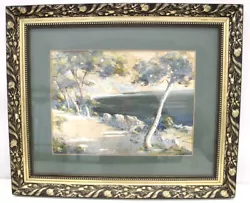 Buy G. UNKNOWN Beach Landscape SIGNED ORIGINAL Watercolour Painting FRAMED - N49 • 6.99£