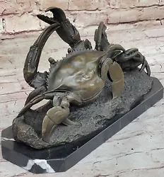Buy Hand Made Original Artwork Crab Home And Garden Bronze Sculpture Statue Sale • 164.90£
