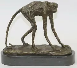 Buy 14 Pound, Rare Bronze Metel Miguel Lopez Baboon Monkey Statue Sculpture • 193.12£