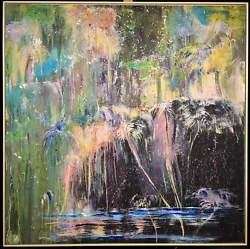 Buy Pierre Graziani (1932-2020) Giant French Expressionist Oil Canvas - Floral Oasis • 0.99£