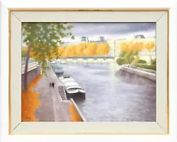 Buy Laurent Marcel Salinas, Paris: Strolling Along The Seine, Oil On Canvas • 47,820£