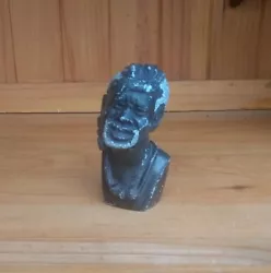 Buy Black Stone, Carved Head By F Mutekedza • 10£
